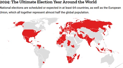 The Ultimate Election Year: All the Elections Around the World in 2024