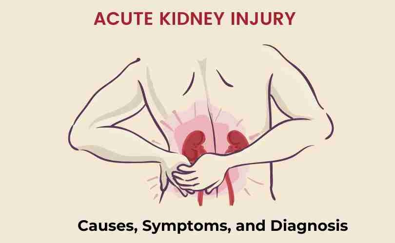 Doctor discussing AKI with patient: "Doctor explaining acute kidney injury symptoms and treatment